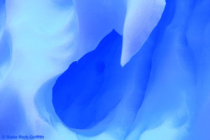 Blue Iceberg Tunnel Antarctic Ice