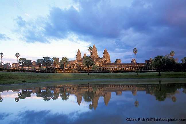 Angkor Wat Temple Reflecting Pool Landscape