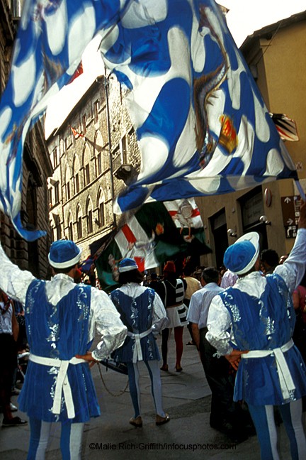 Siena Palio Flags Parade