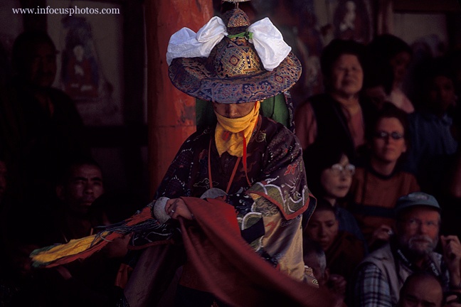 Black Hat Dancer Hemis Festival Ladakh Buddhism