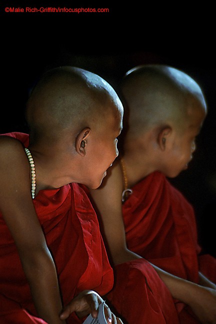 Young Monks Inle Lake Monastery Buddhist Religion