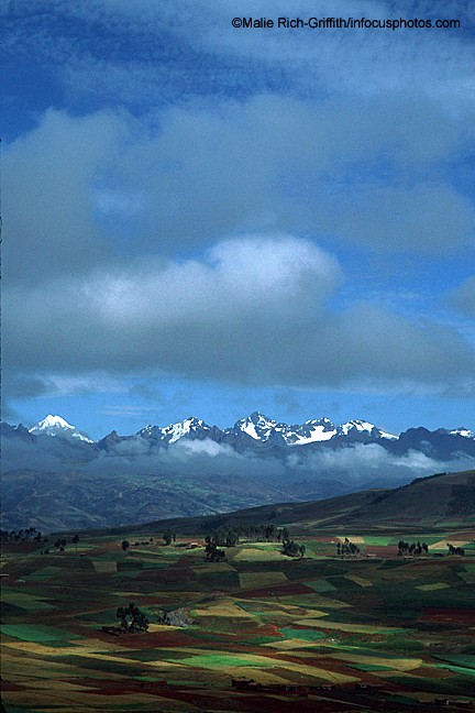 Vilcabamba Mountains and Fields of Chincero Andes