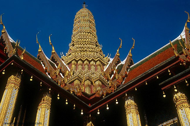 Prasat Phra Thep Bidom Royal Palace Bangkok Buddhist Religious Architecture
