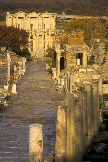 Curetes Way Ephesus Library of Celsius Ancient Roman Ruins