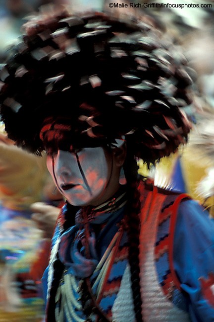 Native American Powwow Dancer New Mexico Tribal Ritual