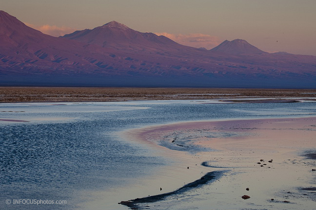 Infocusphotos : Salt Lake of the Atacama Desert at Dusk